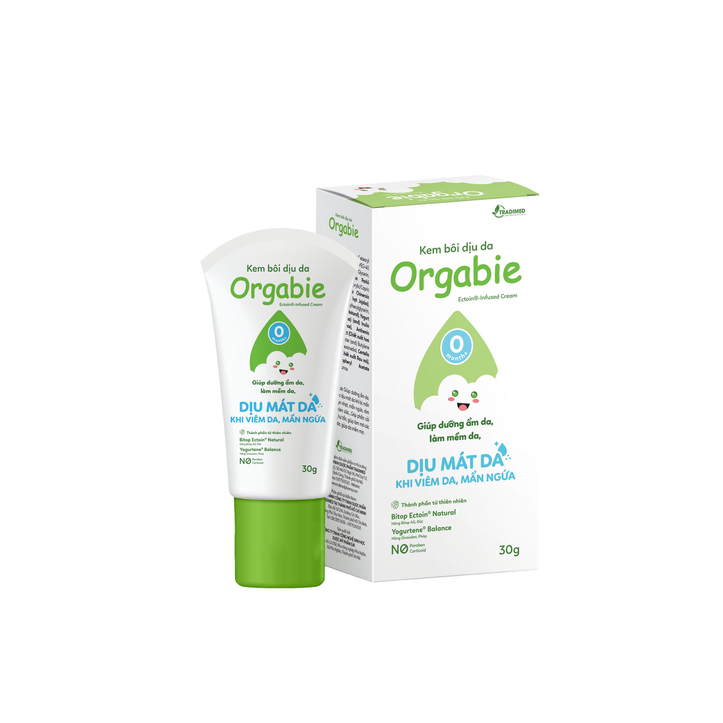 Kem bôi dịu da Orgabie 30g